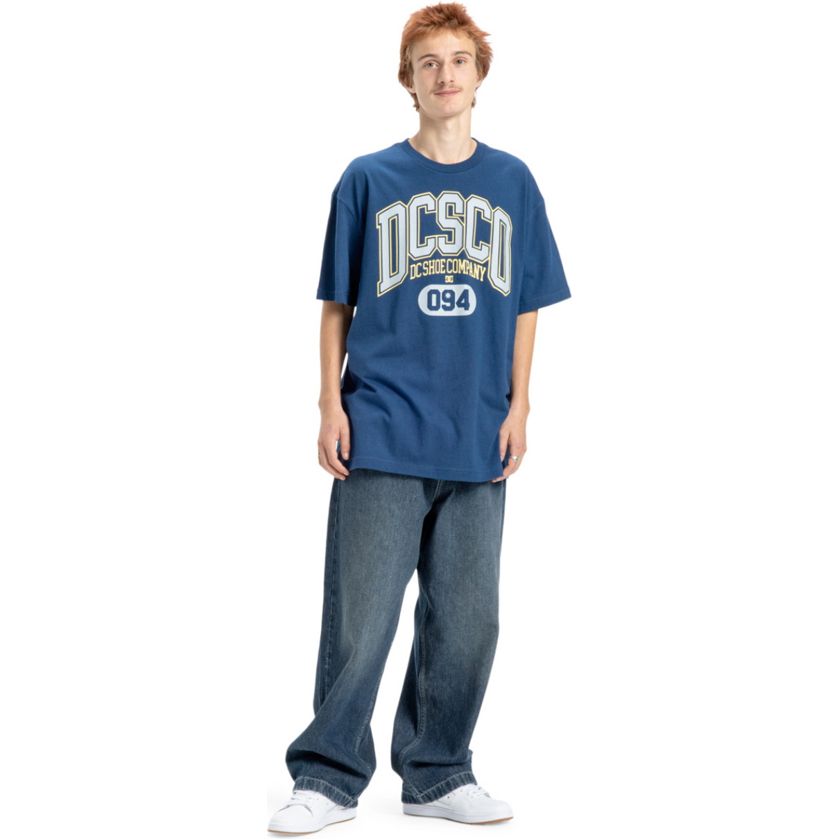 2026 DC Shoes Herre Valgfri Tee EDYZT04361 - Estate Blue